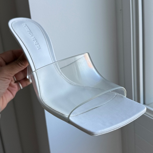 Bottega Veneta Clear and White Heels - Picture 7 of 8